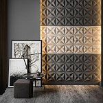 Гипсовая 3D панель с принтографией PM-101 варинант исполнения - 2 | Loft Concept в Сочи