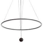 Светодиодная люстра Black LED Circle and Ball Lamp варинант исполнения - 1 | Loft Concept в Сочи