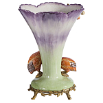 Ваза с цесарками из фарфора с бронзовыми элементами Garden of Eden варинант исполнения - 2 | Loft Concept в Сочи