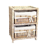 Стеллаж для детской с плетенным выдвижными корзинами Bow варинант исполнения - 2 | Loft Concept в Сочи