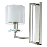 Бра с геометрическим каркасом из металла и цилиндрическим стеклянным плафоном Laurent варинант исполнения - 1 | Loft Concept в Сочи