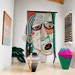 Арт-Объект плетеный из нитей большой портрет Joana Schneider  варинант исполнения - 1 | Loft Concept в Сочи