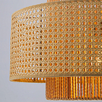Подвесной светильник с абажуром из плтеного бамбука Light Inside the Cell варинант исполнения - 4 | Loft Concept в Сочи