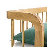 Кровать из массива дуба с пружинным блоком Mateta варинант исполнения - 6 | Loft Concept в Сочи