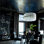 Обои ручная роспись Bamboo Special Colourway on Pitch dyed silk варинант исполнения - 2 | Loft Concept в Сочи