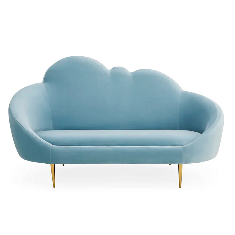 Уникальный детский диван Soft Cloud двухместный Голубой Золотой Уникальный детский диван Soft Cloud двухместный Голубой Золотой в Сочи | Loft Concept