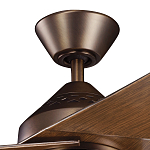 Потолочный вентилятор с тремя угловатыми лопастями Kichler варинант исполнения - 2 | Loft Concept в Сочи