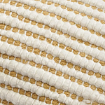 Чехол на подушку горчичного цвета с бахромой и объемным узором Ethnic mix варинант исполнения - 2 | Loft Concept в Сочи