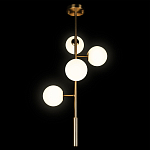 Люстра на штанге с 4-мя белыми шарообразными плафонами Bubble Chandelier варинант исполнения - 3 | Loft Concept в Сочи