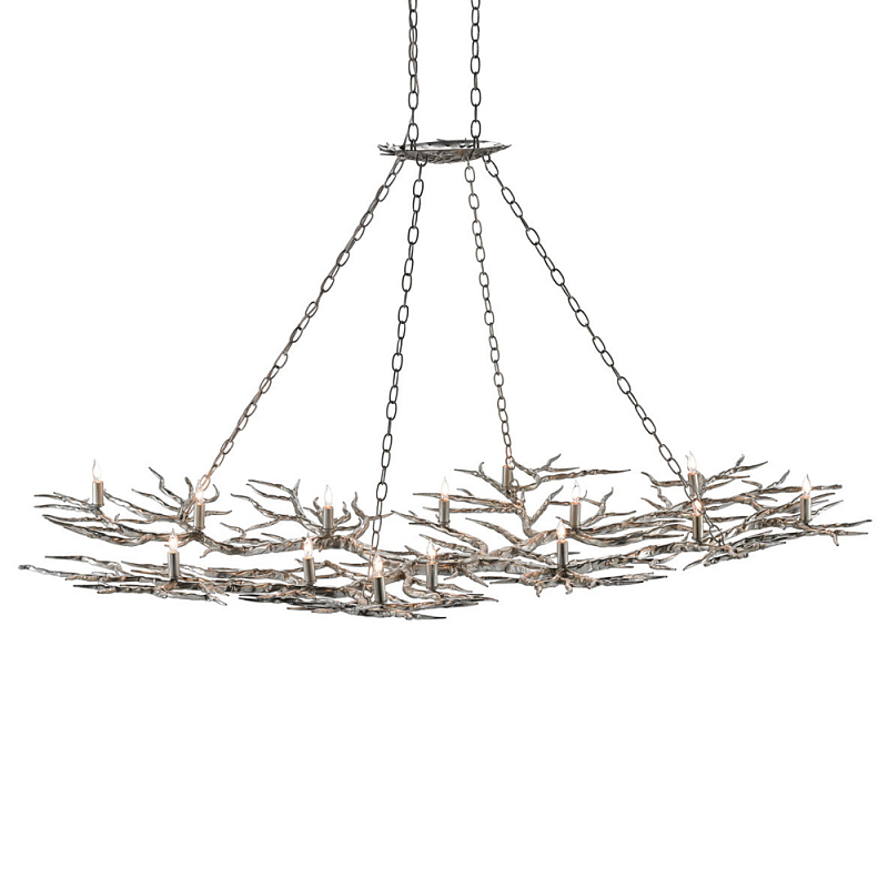 Люстра в виде веток Branched Tree Chandeliers Silver Серебряный в Сочи | Loft Concept 