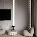 Гипсовая 3D Панель M-16 варинант исполнения - 1 | Loft Concept в Сочи