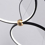 Люстра подвесная светодиодная черный металл Ring Horizontal варинант исполнения - 14 | Loft Concept в Сочи