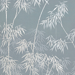 Обои ручная роспись Distant Bamboo Special Colourway on Azure Cobalt painted Xuan paper варинант исполнения - 2 | Loft Concept в Сочи