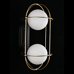 Бра настенное с 2 белыми плафонами Karina варинант исполнения - 3 | Loft Concept в Сочи