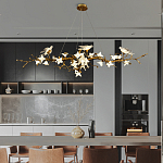 Люстра в виде золотой ветки с цветами и птичками Marvelous Garden варинант исполнения - 6 | Loft Concept в Сочи