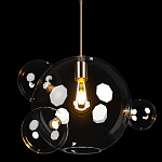 Подвесной светильник со стеклянными плафоном в виде шара и золотыми деталями & Coombes варинант исполнения - 3 | Loft Concept в Сочи