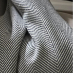 Плед из шерсти мериноса серого цвета 130×180 см Gray Waves варинант исполнения - 6 | Loft Concept в Сочи