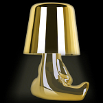 Настольная лампа фигурная золотого цвета с гладким абажуром Высота 16 см Sophia варинант исполнения - 5 | Loft Concept в Сочи