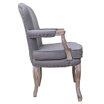 Кресло Aubrey Classical Armchair grey flax варинант исполнения - 1 | Loft Concept в Сочи