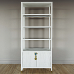 Стеллаж со стеклянными полками Elsa Dreams White варинант исполнения - 6 | Loft Concept в Сочи