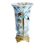 Ваза из фарфора с бронзовыми элементами Tropical Garden варинант исполнения - 1 | Loft Concept в Сочи