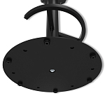 Барный стул вращающийся со спинкой и подлокотниками Douglas Rhombus Черный Велюр варинант исполнения - 8 | Loft Concept в Сочи