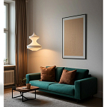 Подвесной вязаный белый светильник «Моника» варинант исполнения - 2 | Loft Concept в Сочи