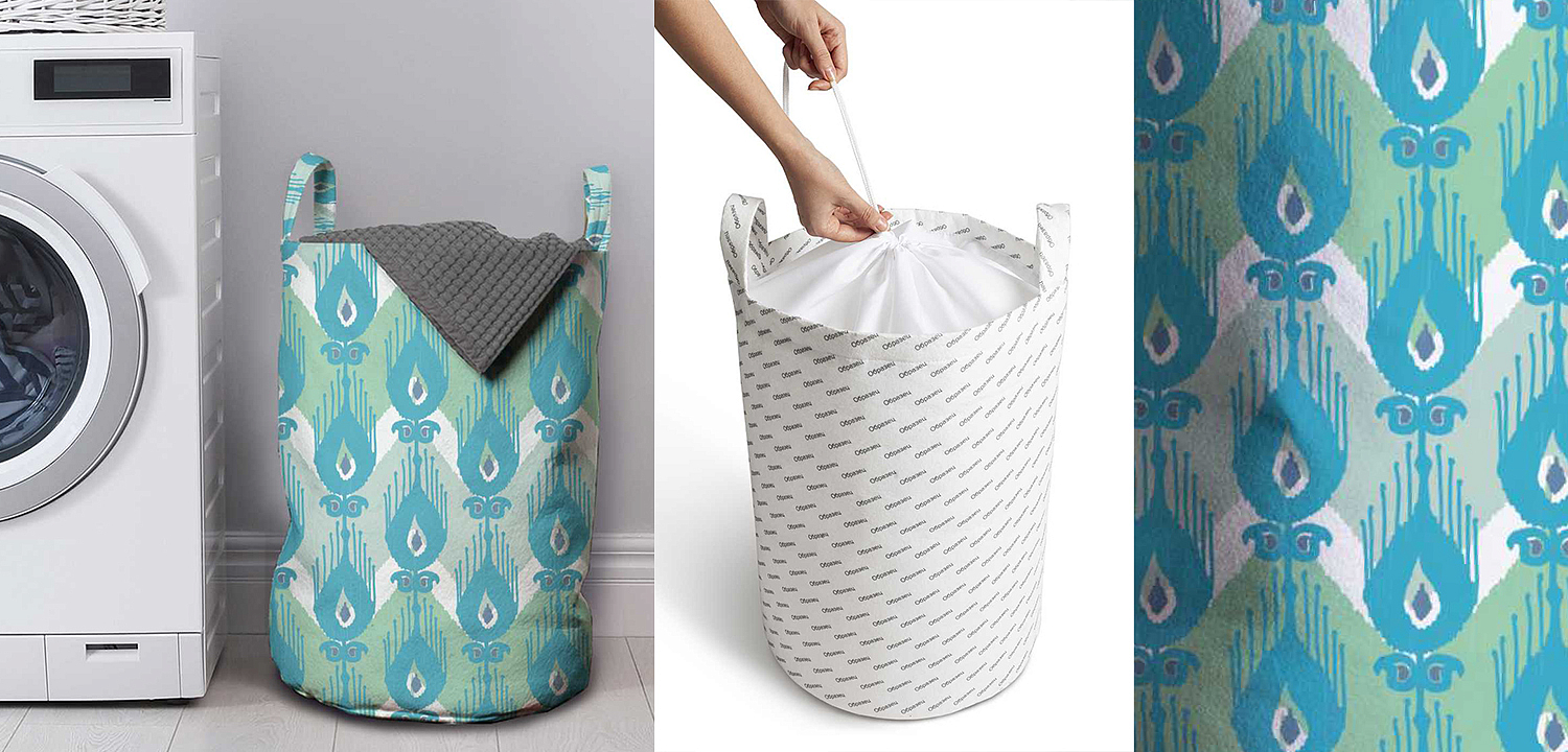 Корзина Pastel Blue Ornament Basket Корзина Pastel Blue Ornament Basket - Loft-Concept в Сочи
