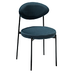 Стул металлический с мягкой спинкой и сиденьем из велюра Alfie Chair варинант исполнения - 3 | Loft Concept в Сочи