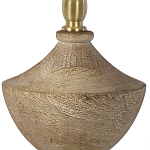Настольная лампа деревянная с белым абажуром Wooden Table Lamp варинант исполнения - 3 | Loft Concept в Сочи