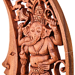 Панно из дерева Ганеша и месяц Panel With Animals варинант исполнения - 2 | Loft Concept в Сочи