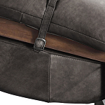 Кресло Duncan винтажная черная кожа варинант исполнения - 5 | Loft Concept в Сочи