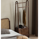 Вешалка деревянная с 2- мя ящиками Moon Walnut Furniture варинант исполнения - 11 | Loft Concept в Сочи