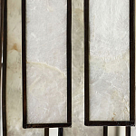 Потолочный светильник с подвесами из перламутра Unique Shine Effect варинант исполнения - 1 | Loft Concept в Сочи