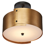 Потолочный светильник круглый светодиодный Semicircular Gold Panels старинная латунь варинант исполнения - 2 | Loft Concept в Сочи