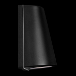 Уличный настенный светильник светодиодный конусообразной формы черного цвета из металла Urban Minimalist варинант исполнения - 3 | Loft Concept в Сочи