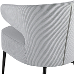 Современное мягкое кресло на металлических ножках Rakush Grey варинант исполнения - 7 | Loft Concept в Сочи