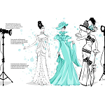 Megan Hess. Audrey Hepburn варинант исполнения - 2 | Loft Concept в Сочи