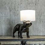 Настольная лампа COLLECTION OF DOGS с абажуром Бульдог варинант исполнения - 3 | Loft Concept в Сочи