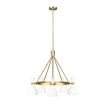 Люстра с 5-ю плафонами в форме песочных часов с узкими перфорированными отверстиями Feiss варинант исполнения - 8 | Loft Concept в Сочи