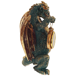 Часы в виде дракона Green Dragon with Clock варинант исполнения - 3 | Loft Concept в Сочи