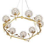 Люстра круглая с декором в виде цветков одуванчика Hanging Dandelion варинант исполнения - 3 | Loft Concept в Сочи