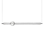 Подвесной светильник линейный с шарообразным рифленым плафоном Crystal Globule варинант исполнения - 1 | Loft Concept в Сочи