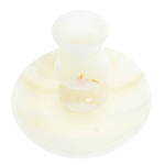 Подсвечник в виде чаши из натурального камня оникс Stone Candlestick варинант исполнения - 2 | Loft Concept в Сочи