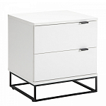Тумба прикроватная белая с ящиками Strict Lines варинант исполнения - 1 | Loft Concept в Сочи