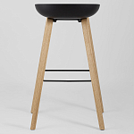 Барный стул на ножках из натурального дерева Boras Black варинант исполнения - 4 | Loft Concept в Сочи