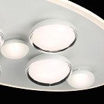 Потолочный светильник овальной формы белого цвета с 7-ю лампами Lunar Pebbles варинант исполнения - 6 | Loft Concept в Сочи