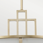 Подвесной светильник цвета латунь с белым матовым плафоном с геометрическим рисунком Feiss варинант исполнения - 4 | Loft Concept в Сочи