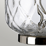 Настольная лампа с цилиндрическим абажуром и прозрачным стеклянным основанием Quintiesse варинант исполнения - 9 | Loft Concept в Сочи