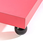 Дизайнерский кофейный стол на круглых ножках Poltronova T02 Pink Coffee Table варинант исполнения - 3 | Loft Concept в Сочи